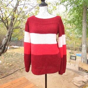 Forever 21 Red Chunky Knit Sweater